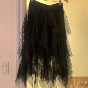 Nasty Gal - Black Tulle skirt - size Med - NWOT